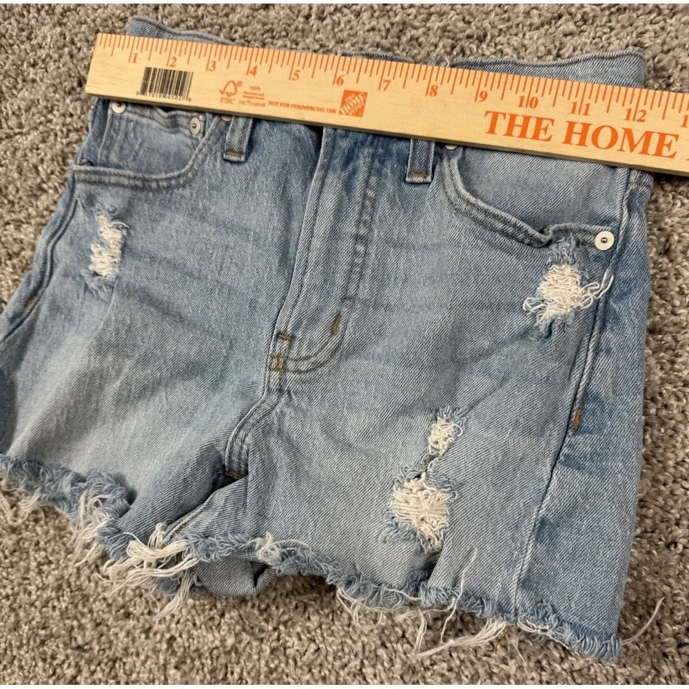 Madewell The Perfect Jean Short Denim Distressed Womens‎ Size 23 Inseam 3